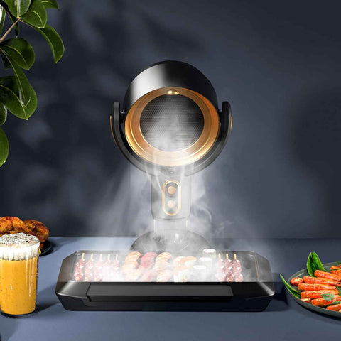 Portable Range Hood for Kitchen Cooking, Desktop Kitchen Exhaust Fan