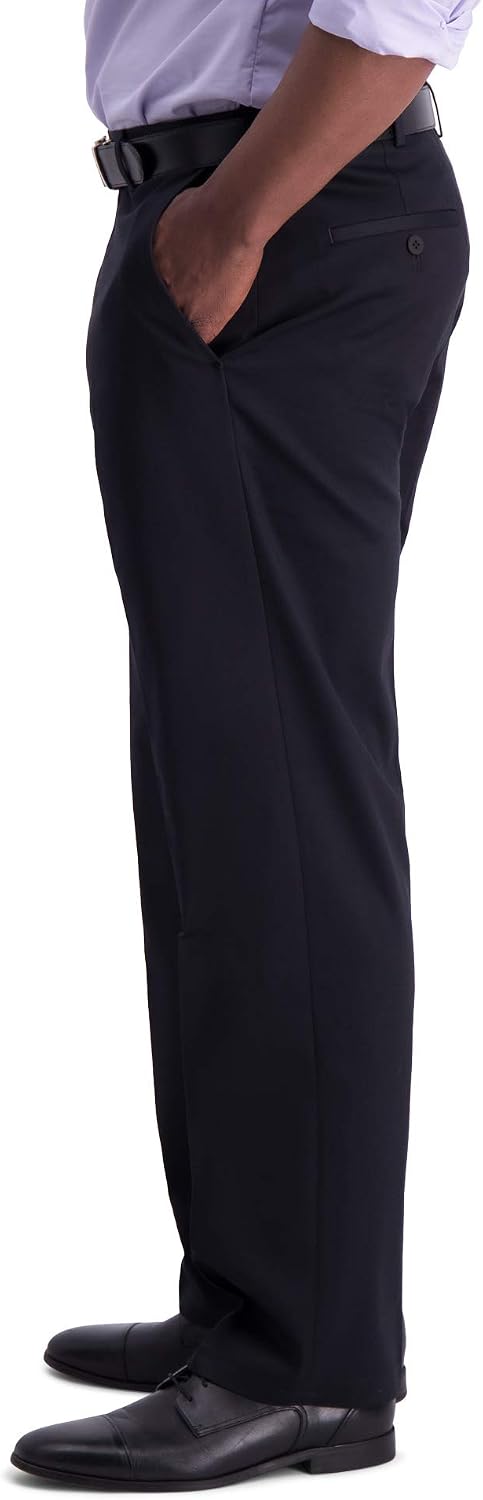 Haggar Men’s Classic Fit Iron Free Premium Khaki Casual Pant