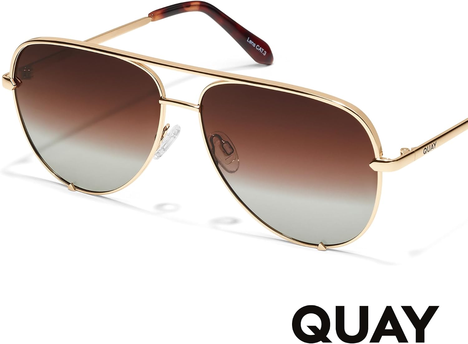 QUAY High Key Extra Large Aviator Sunglasses