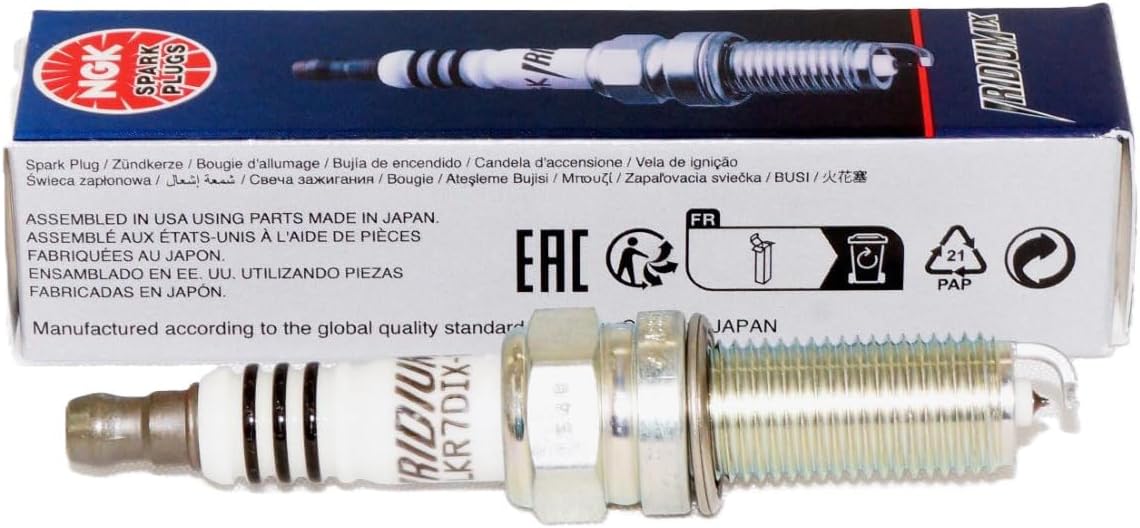 NGK LKR7DIX-11S Iridium IX Spark Plug (93175 Iridium Ix), 4 Pack