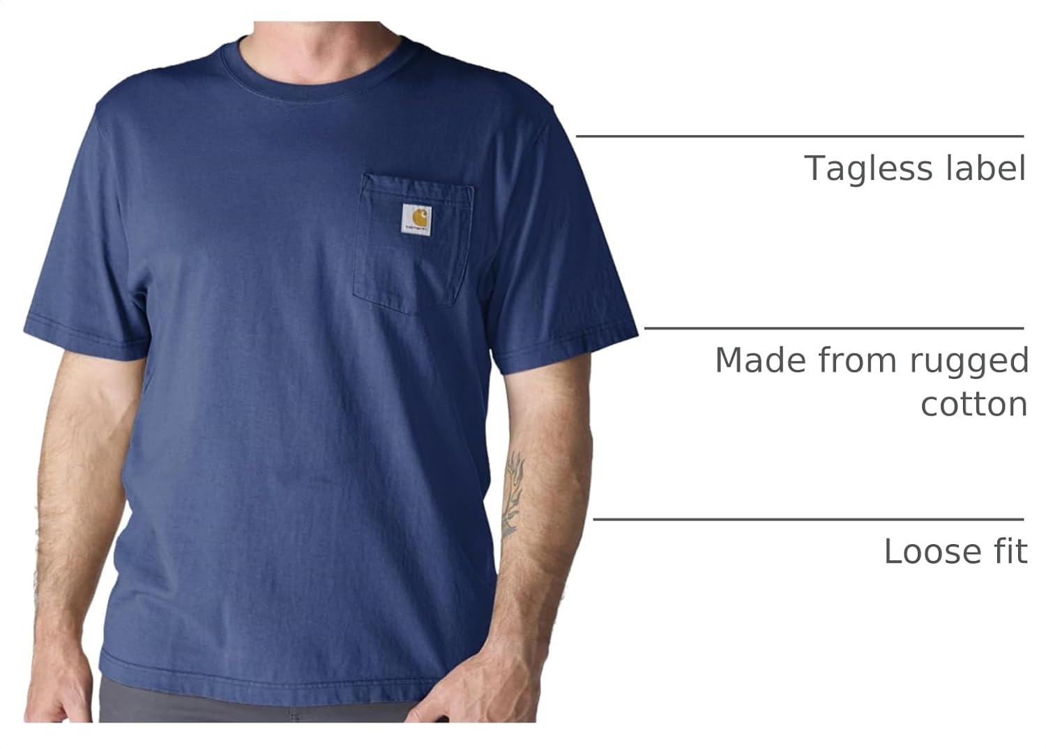 Carhartt Men's Iconic K87 Pocket T-Shirt