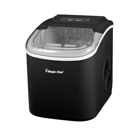 27 lb. Portable Countertop Ice Maker in Black