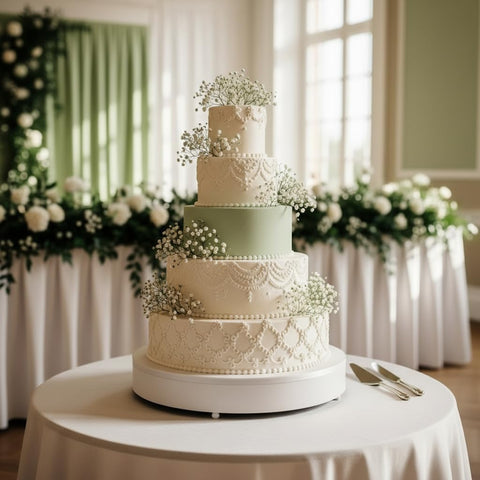 Sukh 20 Babys Breath Artificial Flowers - White Fake Gypsophila for Wedding