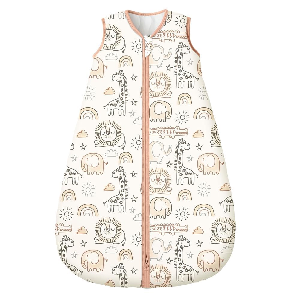 Yoofoss Baby Sleep Sack 0-6 Months 100% Organic Cotton TOG 2.5 2-Way Zipper