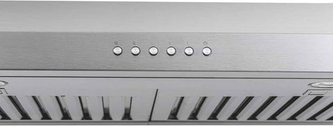 PROLINE 36-Inch Under Cabinet Range Hood, Ducted, 600 CFM, Stainless Steel, LED Lights, ULTRA-QUIET Blower Motor, 4 Speed, 3-Year Warranty, PLJW 185.36
