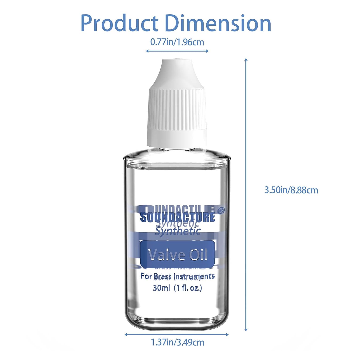 1 oz Brass Valve Oil for Trumpet, Trombone, Tuba, Baritone & Other Brass Instruments – Premium Piston Oil for Smooth Action, Long-Lasting Lubrication