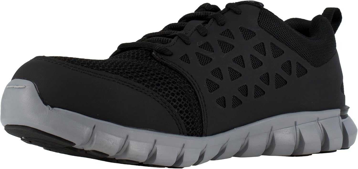 Reebok Men's Rb4041 Sublite Cushion Safety Toe Athletic Work Shoe Black