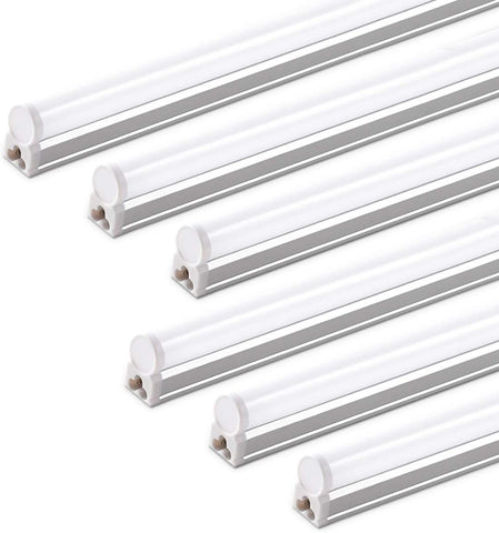 Barrina LED T5 Integrated Single Fixture, 4FT, 2200lm, 6500K 20W, 6 Packs