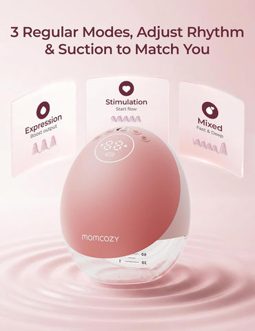 Momcozy Breast Pump Hands-Free Upgraded Mobile Flow M9 24mm, 1Pc Cozy Red