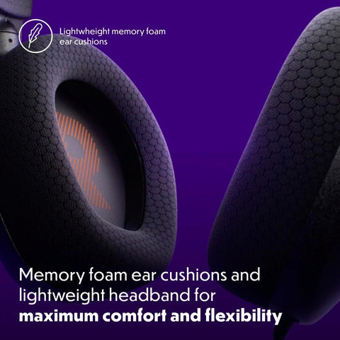 JBL Quantum 100M2 Wired Gaming Headset, Detachable Mic - Black