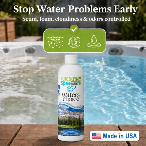 Waters Choice Spa Enzymes 3 Pack, Simple 3-Step Hot Tub Cleaner