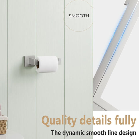 KOKOSIRI Toilet Paper Roll Holder Brushed Nickel Toilet Paper Holder Stainless Steel for Kitchen Bathroom Dispenser Wall Mounted, B2003BR