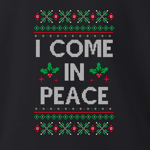 I Come in Peace Couples Sweatshirt Ugly Christmas Matching Crewneck Sweater