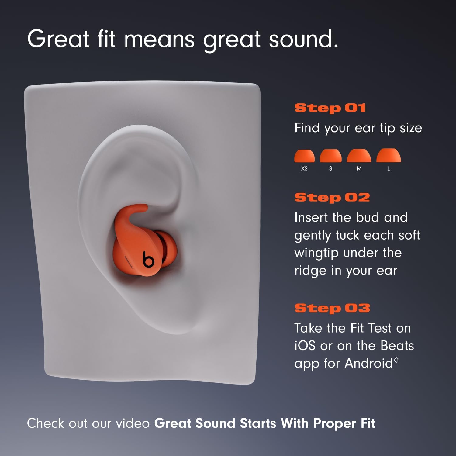 Beats Powerbeats Fit - Wireless Noise Cancelling Workout Earbuds with Secure-Fit Wingtips, Up to 30-Hour Battery Life, Sweat & Water Resistant, Apple & Android Compatible - Gravel Gray