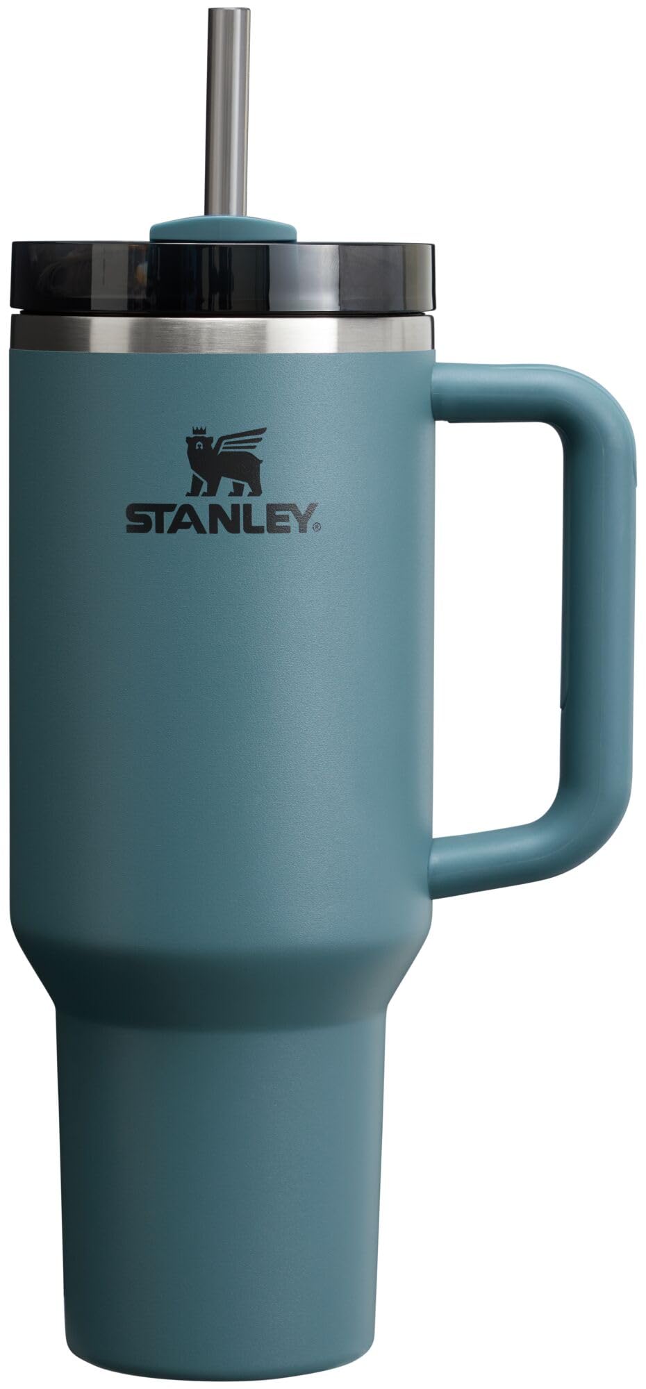 Stanley Quencher H2.0 Tumbler with Handle & Straw 40 oz | Twist On 3-Way Lid | Cupholder Compatible for Travel | Insulated Stainless Steel Cup | BPA-Free | Blue Spruce