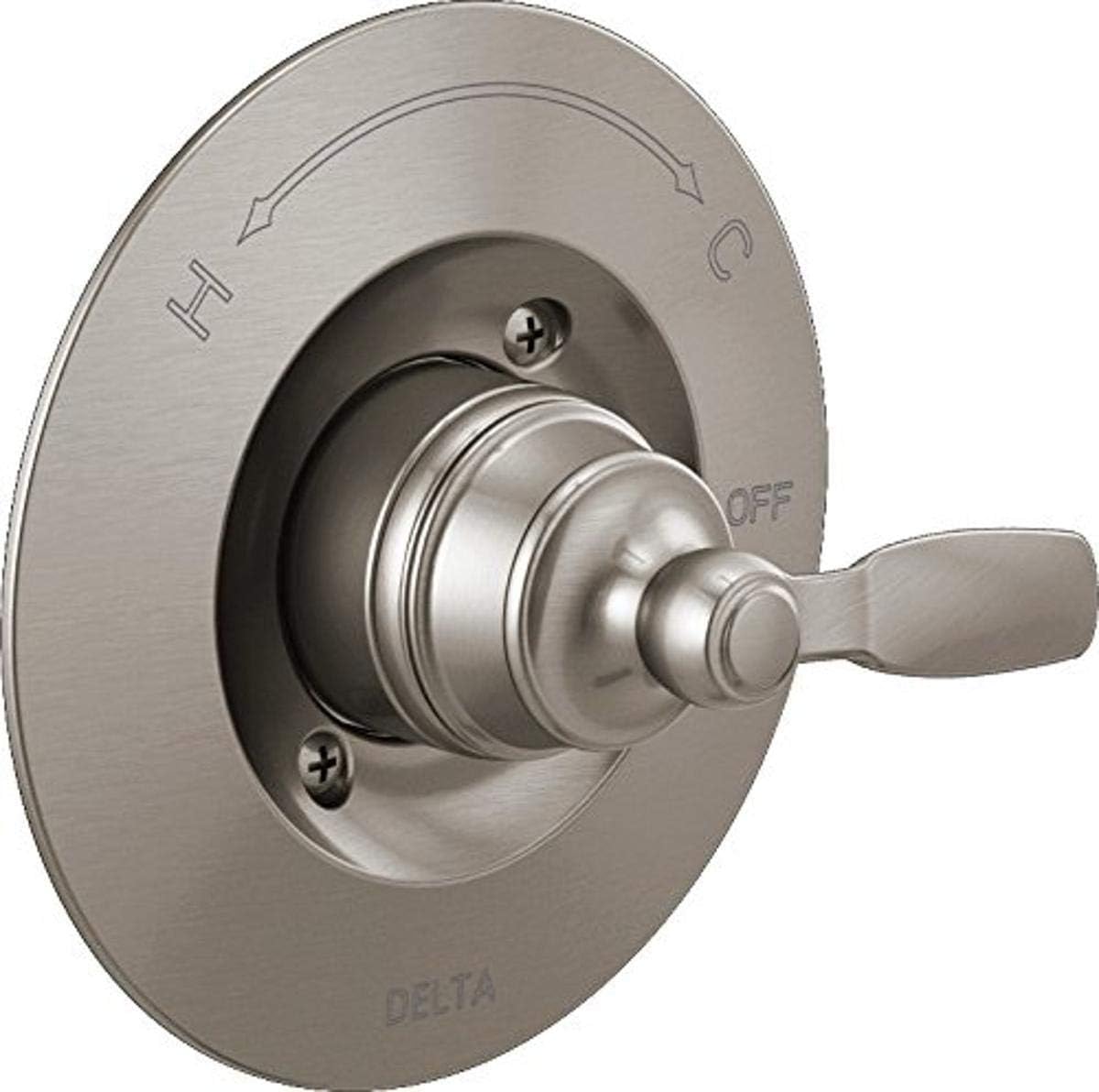 Delta Woodhurst 14 Series Single-Function Valve Trim Kit, Brushed Nickel Handle Set for Shower Faucet System, Stainless T14032-SS (Valve Not Included)