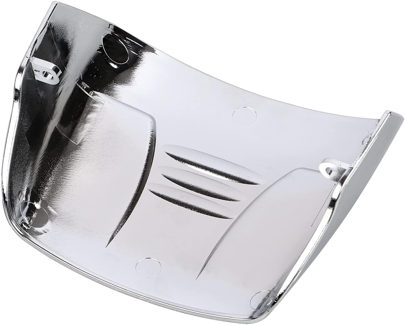 Chrome ABS Plastic Taillight Cover without Slots Rear Tail Light Visor Cover for Harley Wide Glide Touring Street Electra Glide Road King Glide Softail Sportster 1973-2023