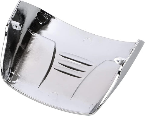 Chrome ABS Plastic Taillight Cover without Slots Rear Tail Light Visor Cover for Harley Wide Glide Touring Street Electra Glide Road King Glide Softail Sportster 1973-2023