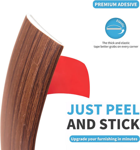 Art3d 4 ft Vinyl Floor Transition Strip, Laminate Floor Divider, Cherry