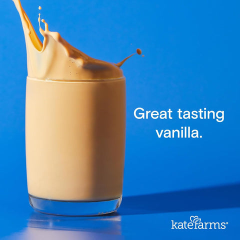 KATE FARMS Pediatric Peptide 1.0 Formula, Vanilla, 12 Pack