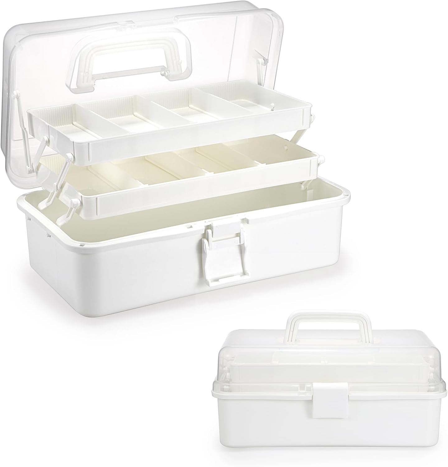 BTSKY 3-Layer Plastic Dividing Storage Box Craft Organizer and Storage