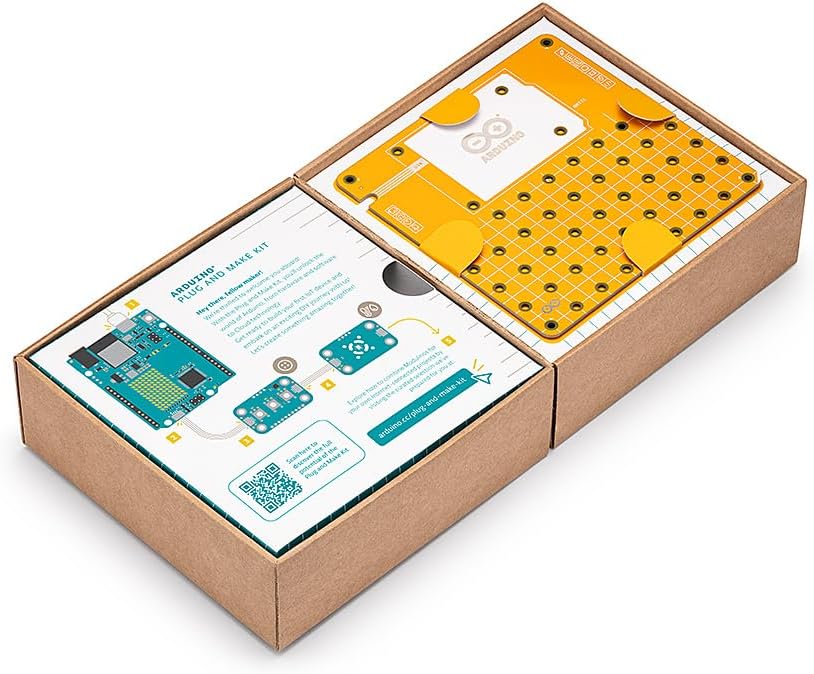 Arduino Official Plug and Make Kit [AKX00069] - Ultimate Starter Kit for Beginners | Build Connected Projects Easily | Fun & Educational Technology Package for Learning Electronics & Coding