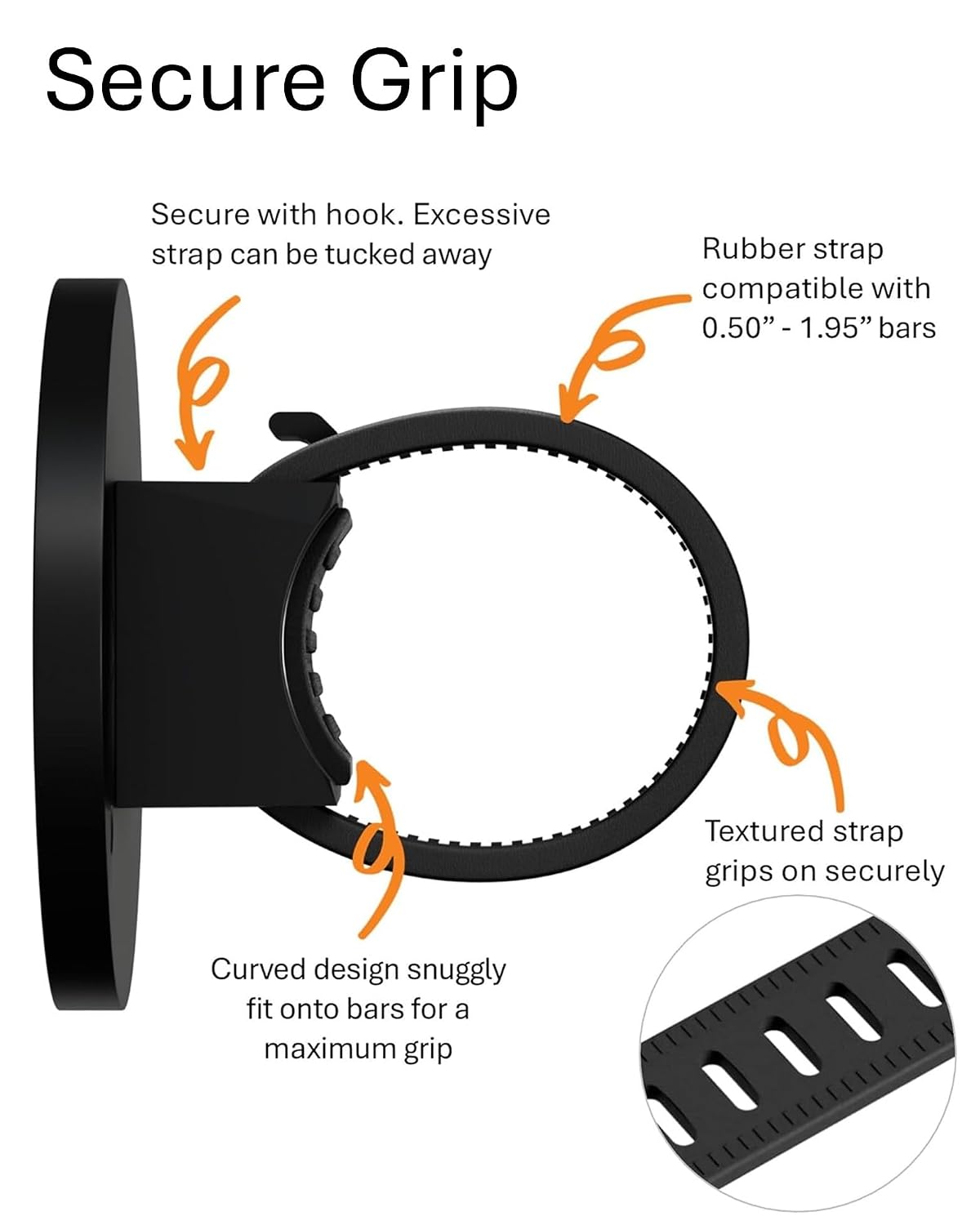 liuliuby Magnetic Phone Holder for Stroller, Shopping Cart & Golf Push Cart | Handlebar Phone Mount for MagSafe | Strap with Strong Magnet for Mag Safe | Stroller Accessories Compatible with Uppababy