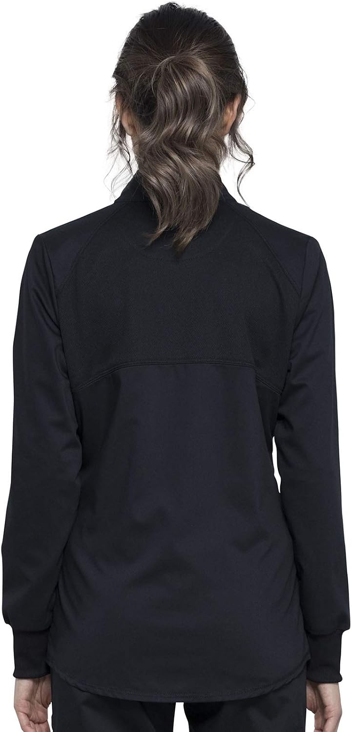 Cherokee Revolution Scrub Jacket for Women Zip Front Stretch
