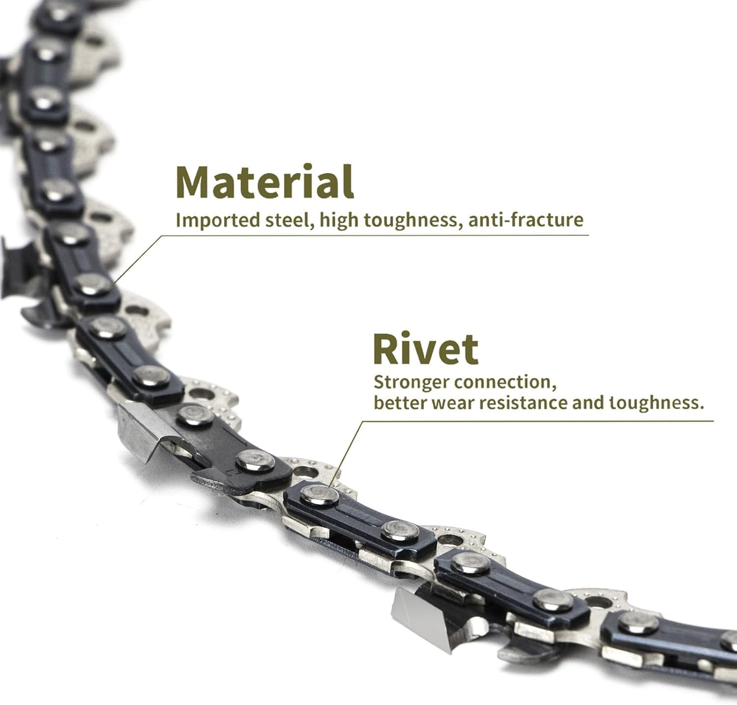 5Pack 14 Inch Chainsaw Chain 52 Drive Links 3/8" LP Pitch .050" Gauge Fits Husqvarna 120, Echo CS-310, Ryobi RY3714, Poulan, Homelite and more