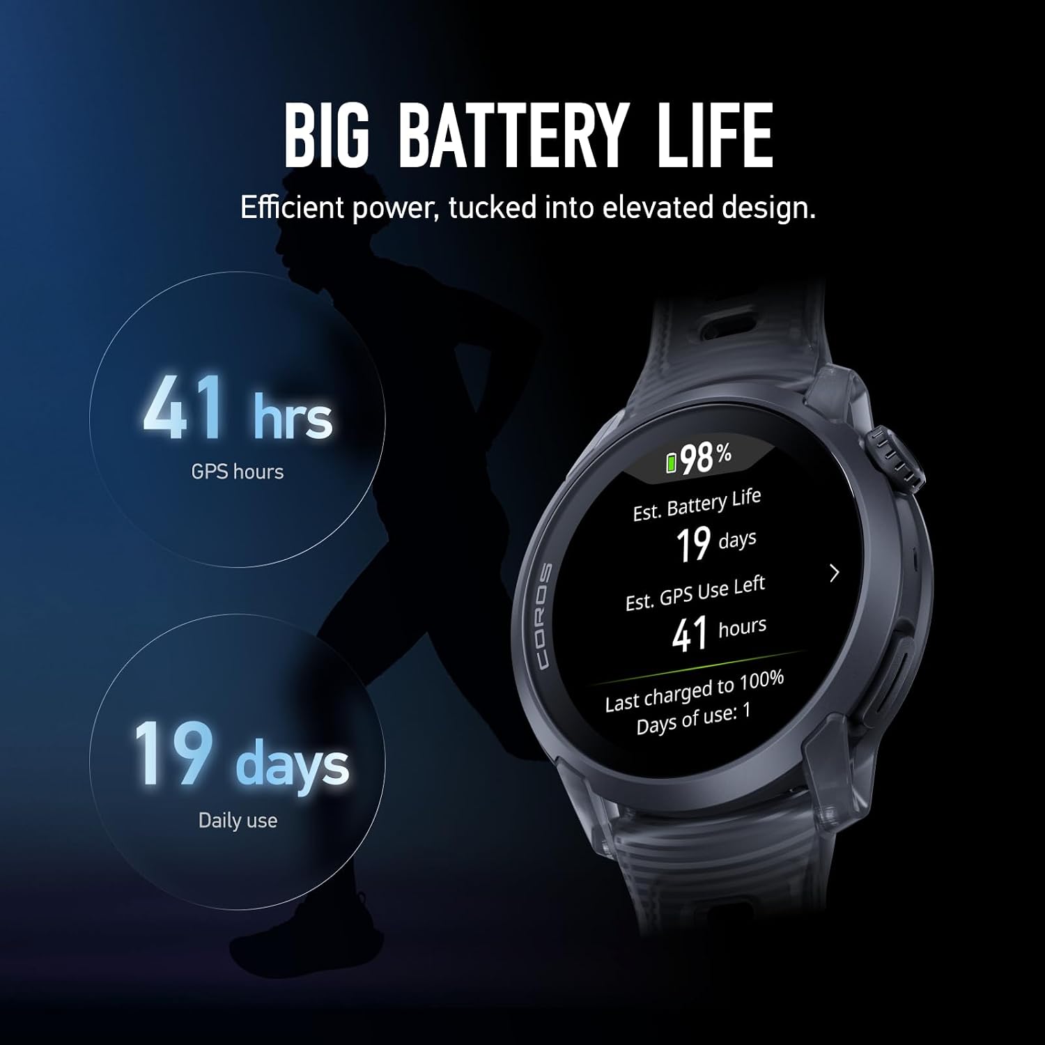 COROS PACE 4 Ultralight Sport GPS Watch (Ultraviolet, Aluminum)