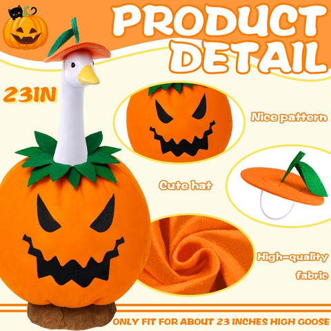 Holiday Porch Goose Outfit All Seasons Sculpture Costume Clothes for Garden Patio Yard Lawn Art Decoration