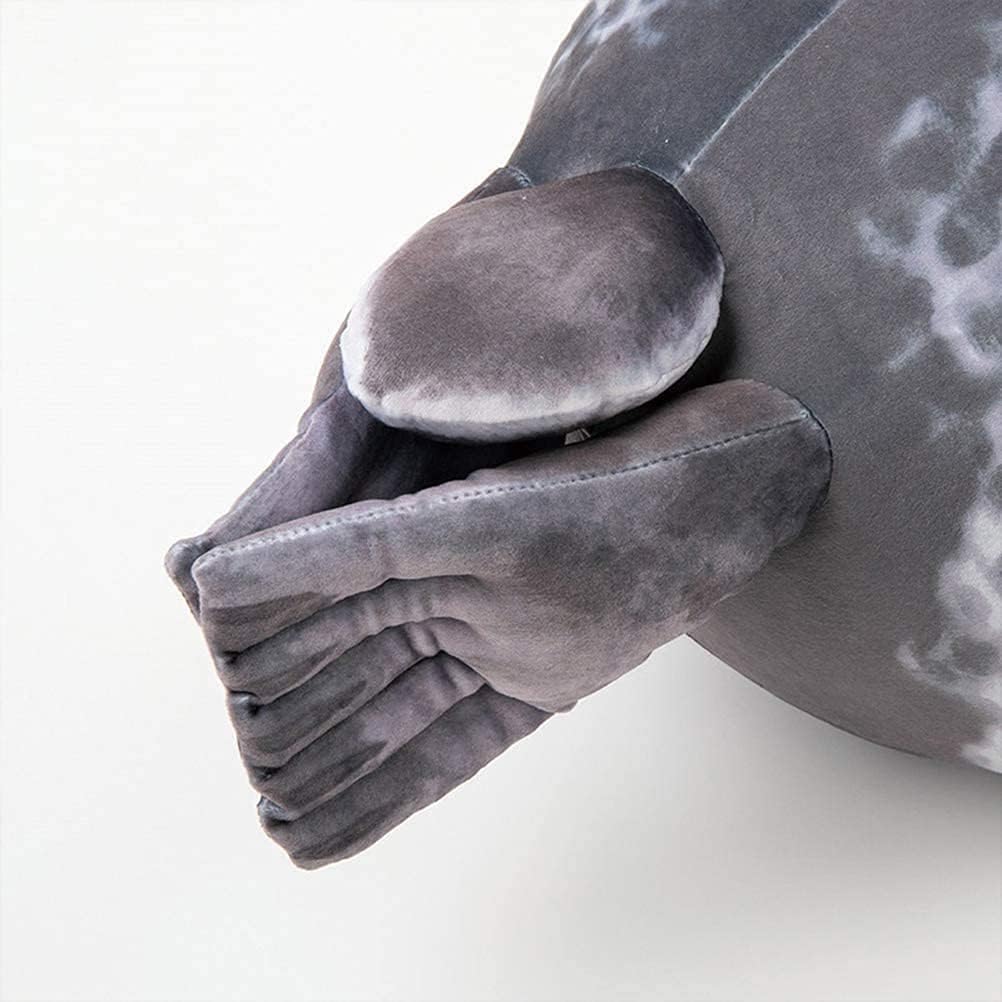 MerryXD Chubby Blob Seal Pillow,Stuffed Cotton Plush Animal Toy Cute Ocean Small(13 in)