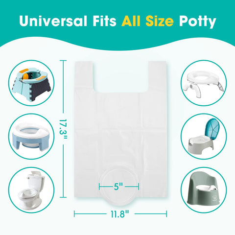 [30 Counts] Disposable Potty Liners Compatible with OXO Tot 2-in-1 Go Potty
