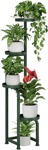 Bamworld Corner Plant Stand Indoor Outdoor Tall Metal Flower Pot Stands