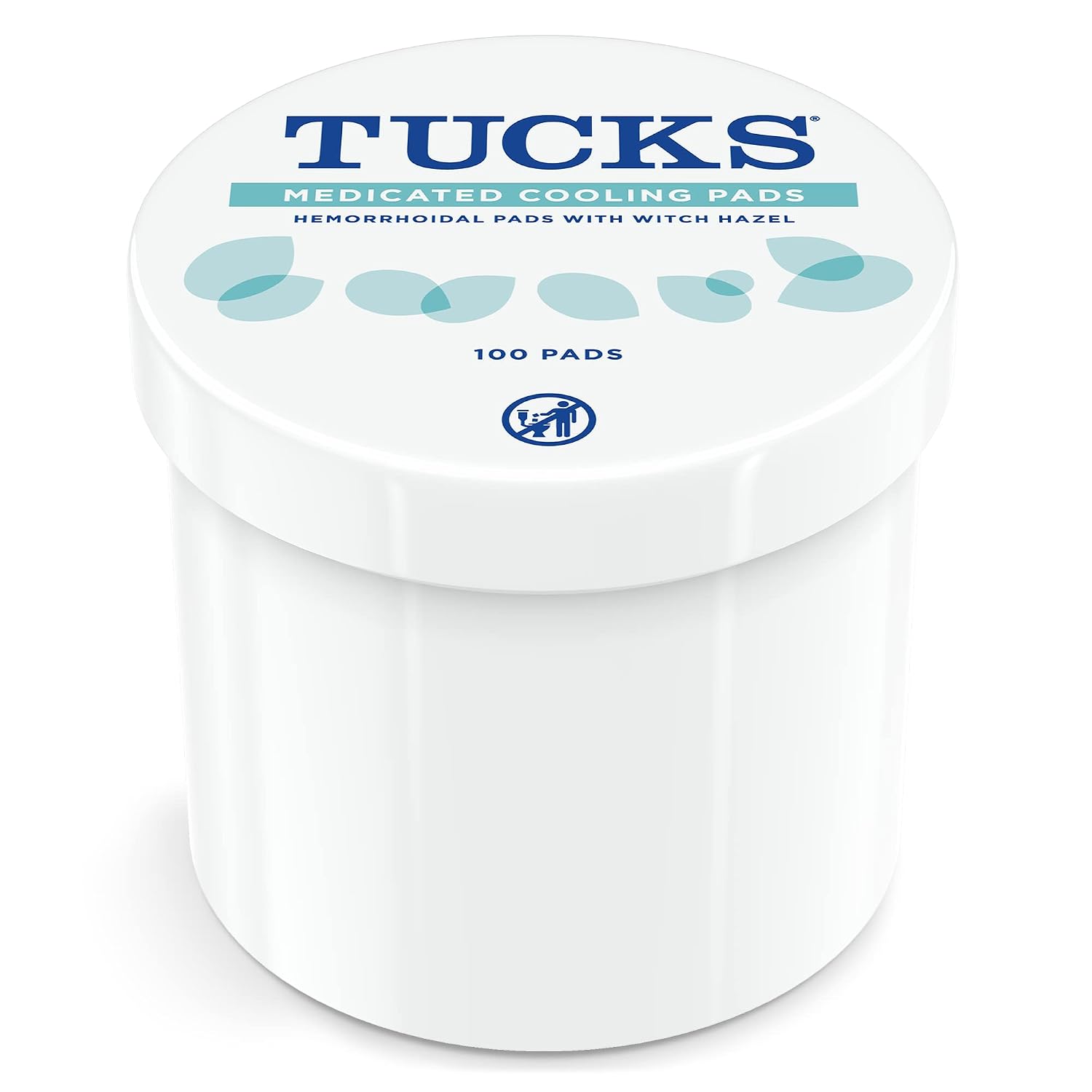 TUCKS Medicated Cooling Pads, Witch Hazel Hemorrhoid Treatment, 100 Count