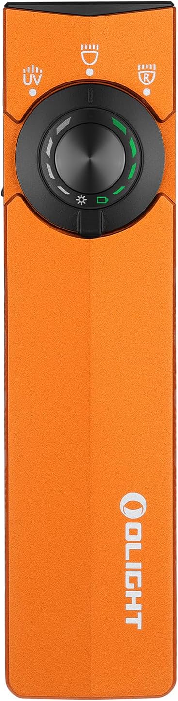OLIGHT ArkPro Lite EDC Pocket Flashlight Rechargeable with UV Light, Orange