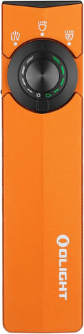 OLIGHT ArkPro Lite EDC Pocket Flashlight Rechargeable with UV Light, Orange