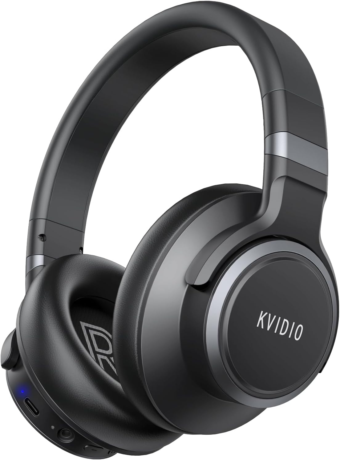 KVIDIO Hybrid Active Noise Cancelling Headphones Over Ear