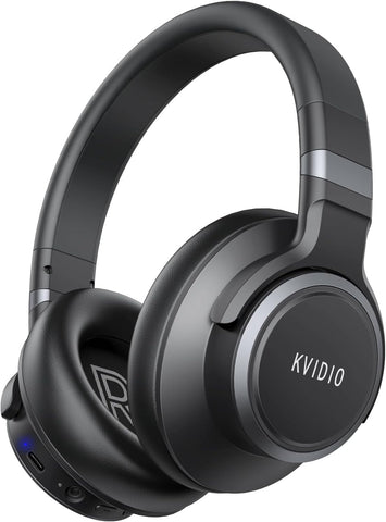 KVIDIO Hybrid Active Noise Cancelling Headphones Over Ear