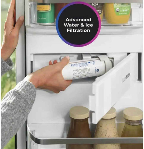 GE Profile PVD28BYNFS 36" 4-Door French Door Refrigerator with 27.6 cu. ft. Total Capacity in Fingerprint Resistant Stainless Steel