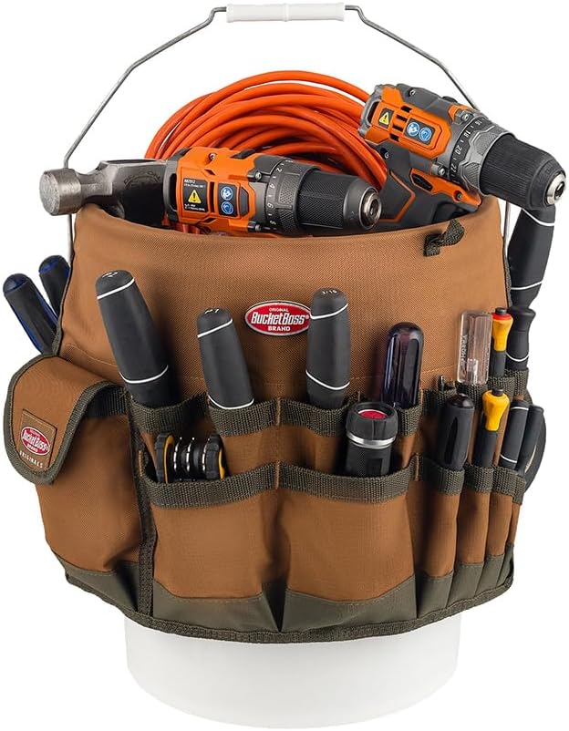 Bucket Boss The Bucketeer Bucket Tool Organizer in Brown, 10030 (Pack of 6)