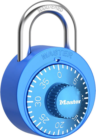 Master Lock Combination Padlock, Gym Locker Lock, 1528BLUEC