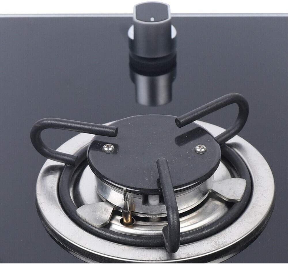 Propane Gas Cooktop Single Burner Stove portable Camping Stove, L-P-G 1800W Tempered Glass Gas Hob Cooker with Knob-Control for RV Outdoor Kitchen Boat Caravan Camper
