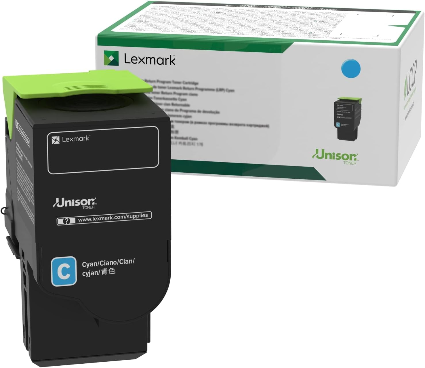 Lexmark 78C10K0 Return Program Cartridge Toner, Standard, Black