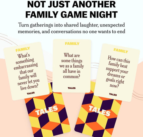 TALES 150 Conversation Cards, Family Edition, Create Meaningful Connections