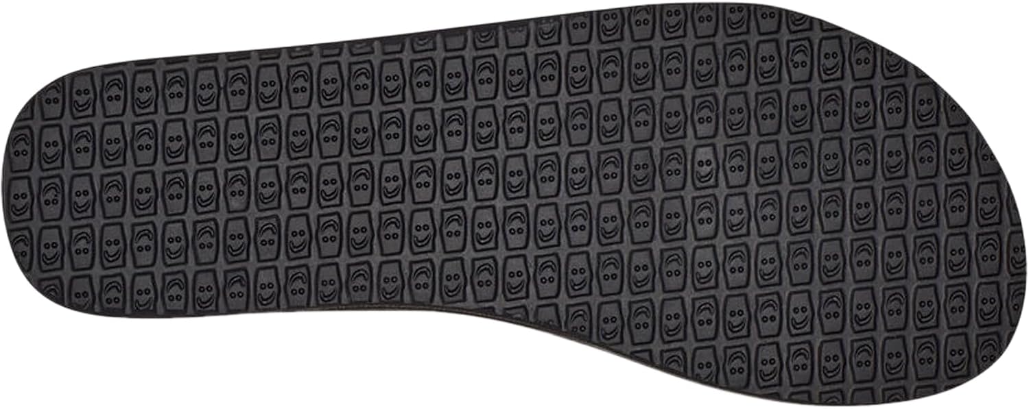 Sanuk Yoga Joy Womens Flip Flops | Yoga Mat Footbed | Sandals for Women | Womens Yoga Sandals | Women's Beach Sandals