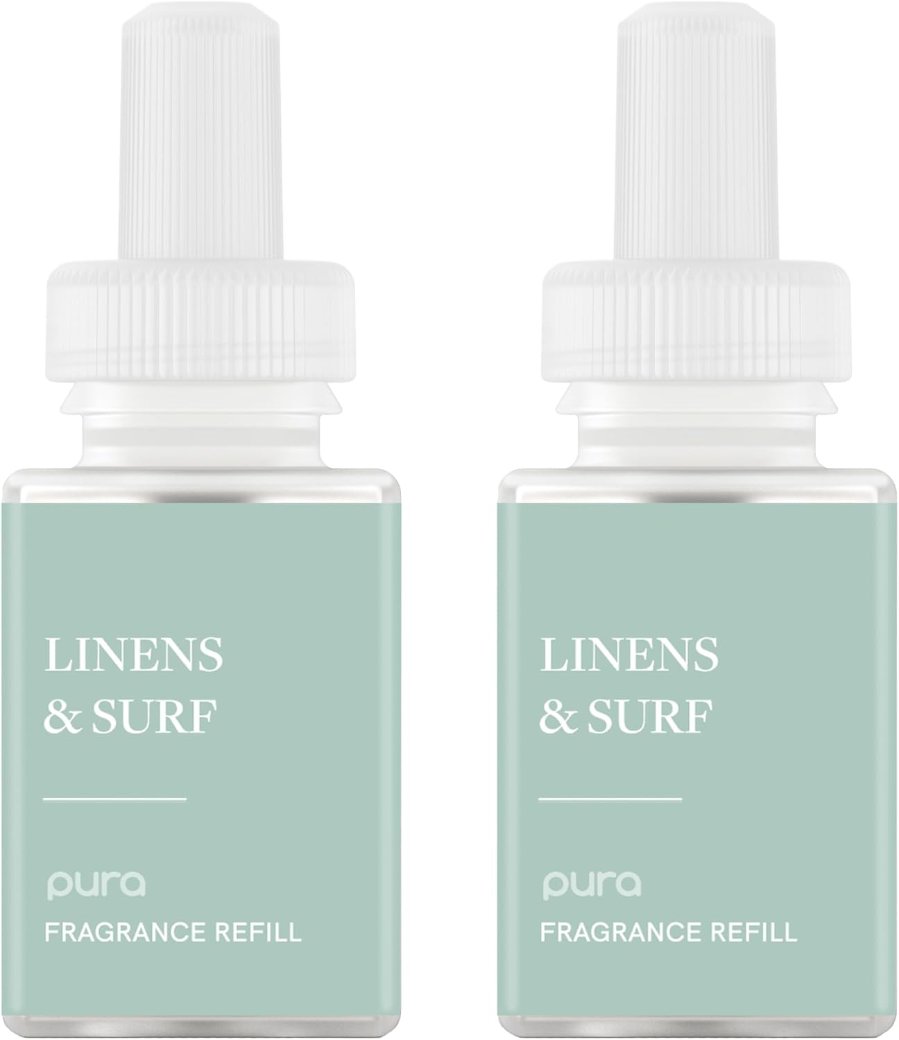 Pura Home Diffuser Refill, 2 Pack, Linens & Surf