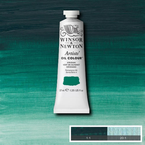 Winsor & Newton Artists' Oil Paint, 37ml Tube, Viridian