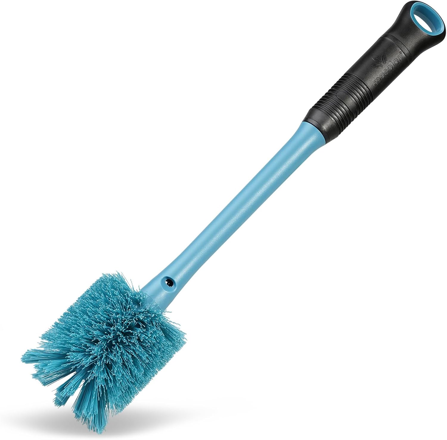 MOSOLAN 2-in-1 Bottle Brush and Straw Cleaner Brush, Smokey Blue, 1 Pack