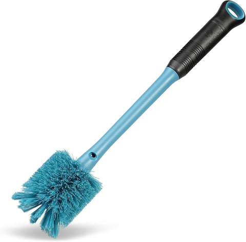MOSOLAN 2-in-1 Bottle Brush and Straw Cleaner Brush, Smokey Blue, 1 Pack
